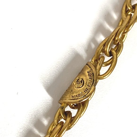 CHANEL Vintage Long Necklace Chain Accessories Gold - Picture 3 of 8